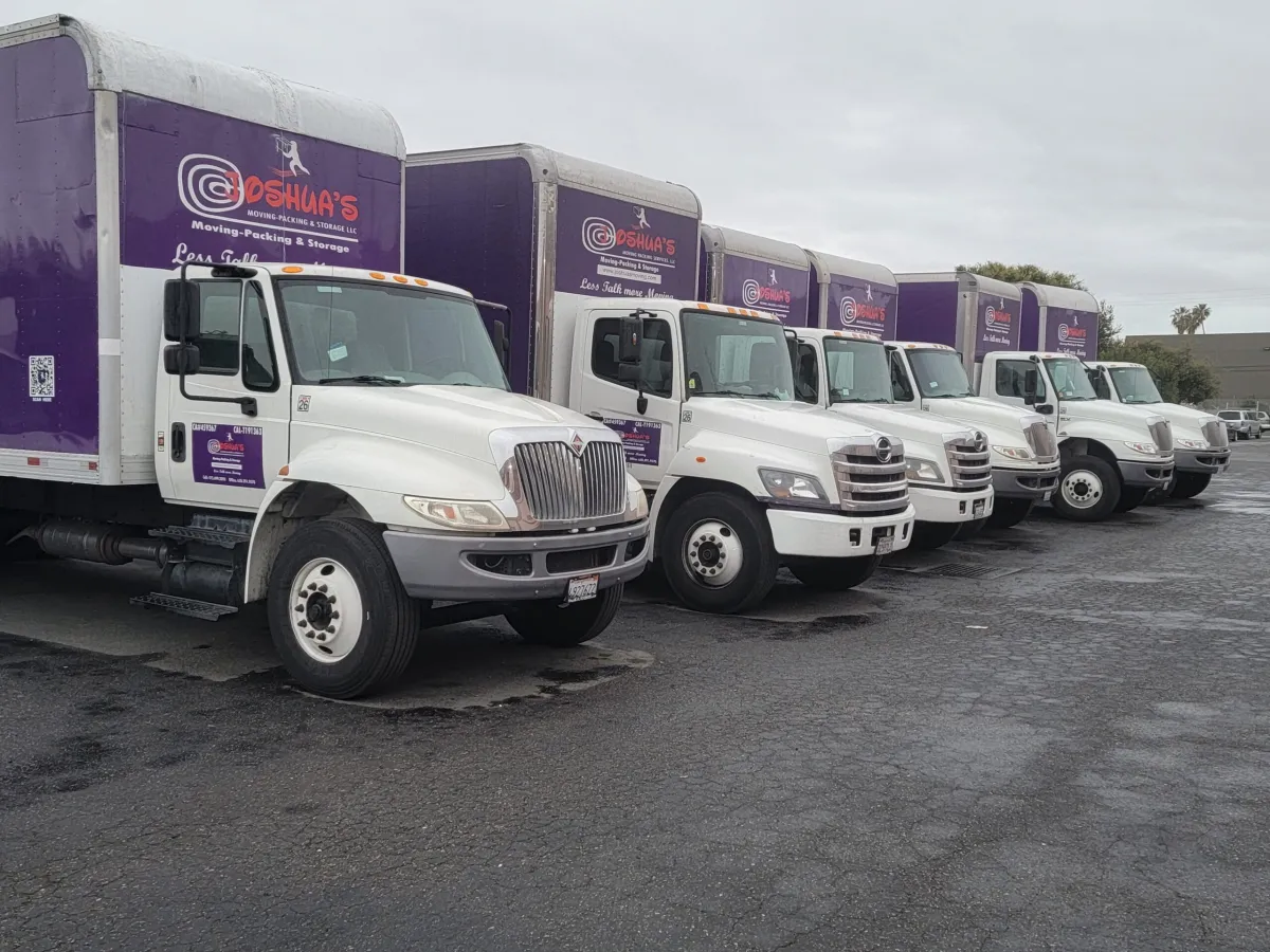 Multiple moving trucks in fleet